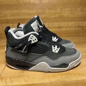 Jordan 4 Retro Fear 2024 Black White Cool Grey FQ8213-002 Size 7Y Womens 8.5